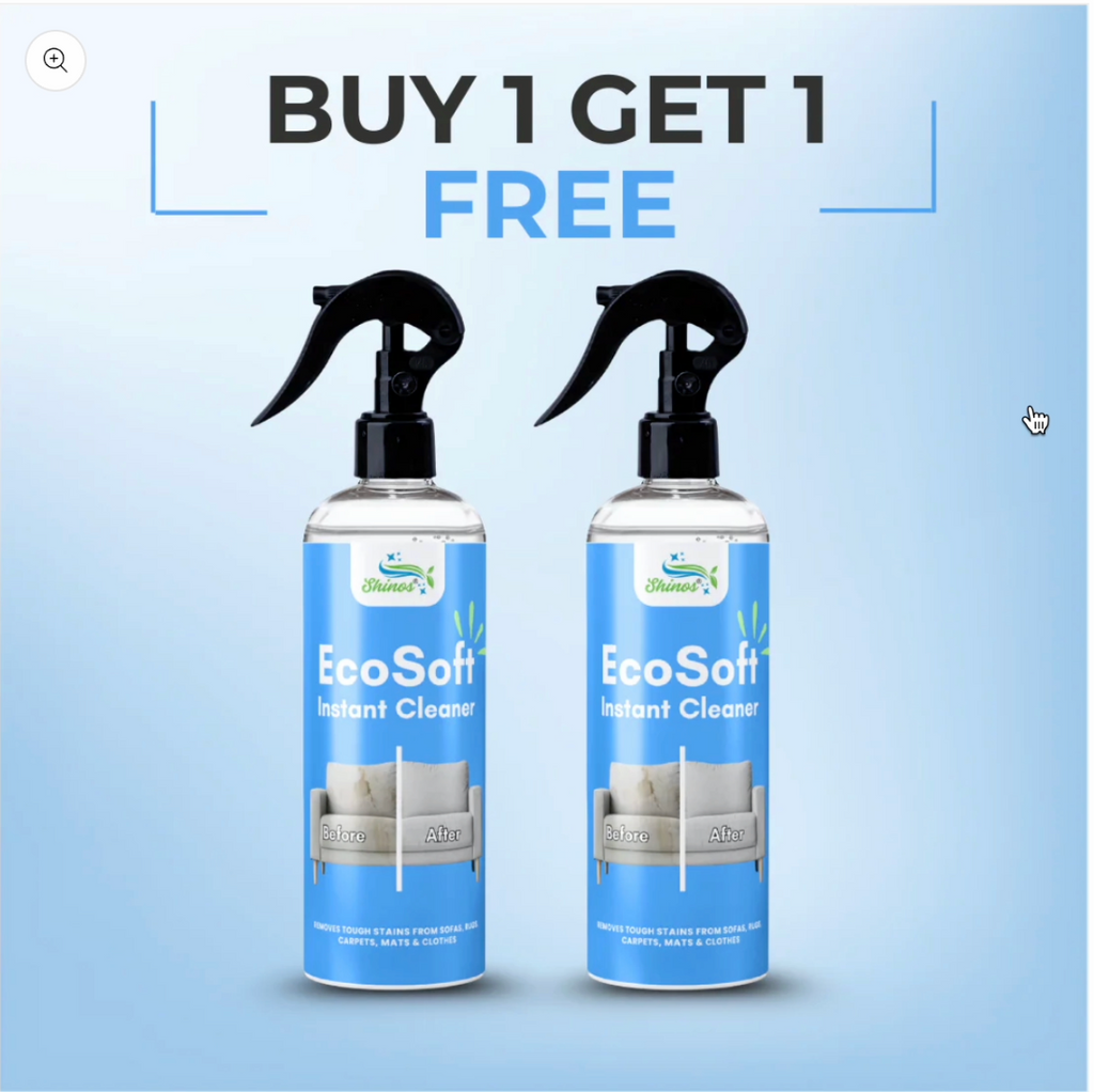 Ecosoft Upholstery Cleaner Tough on Stains. Safe on Fabric. Fresh Like New