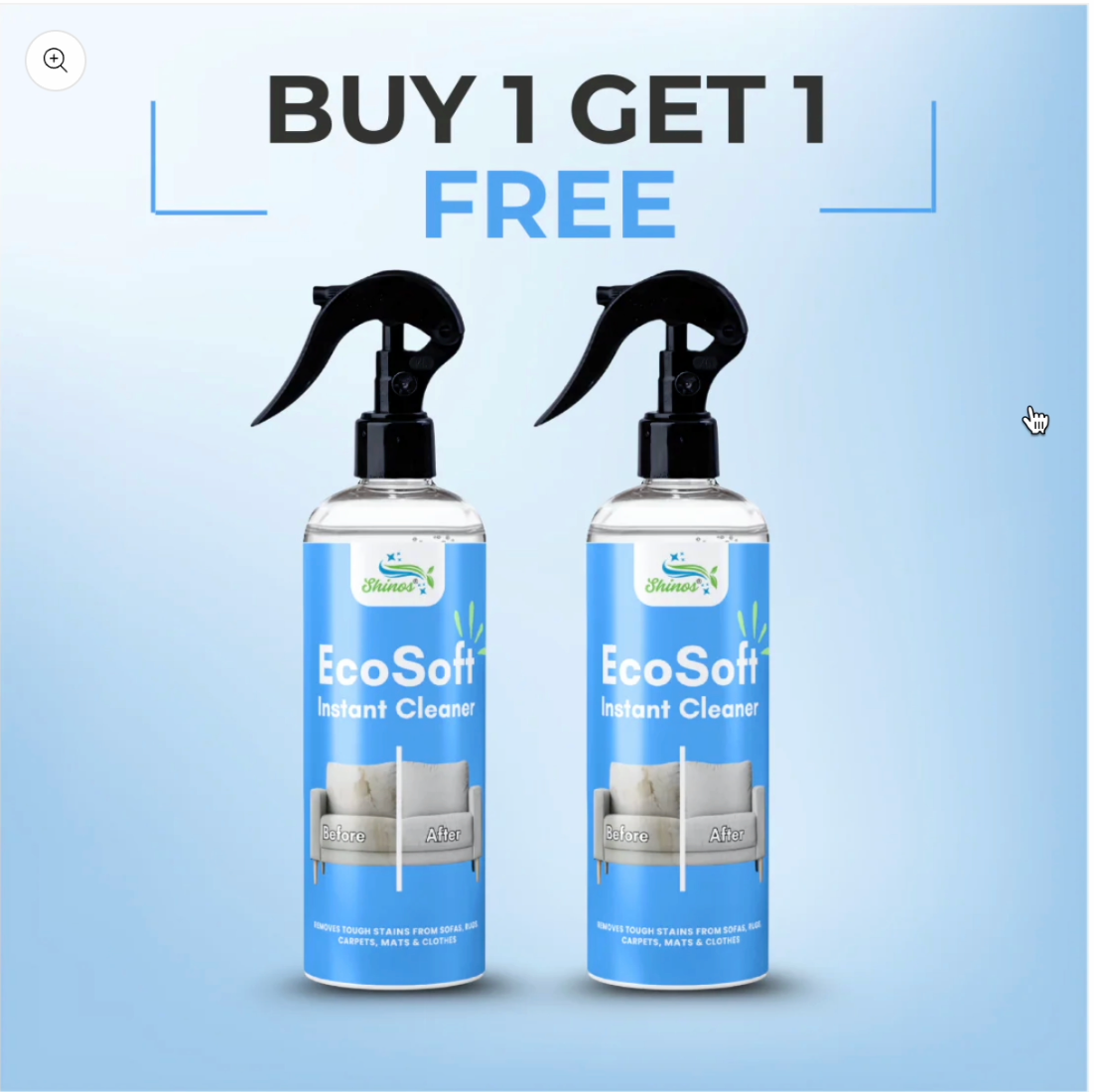 Ecosoft Upholstery Cleaner Tough on Stains. Safe on Fabric. Fresh Like New