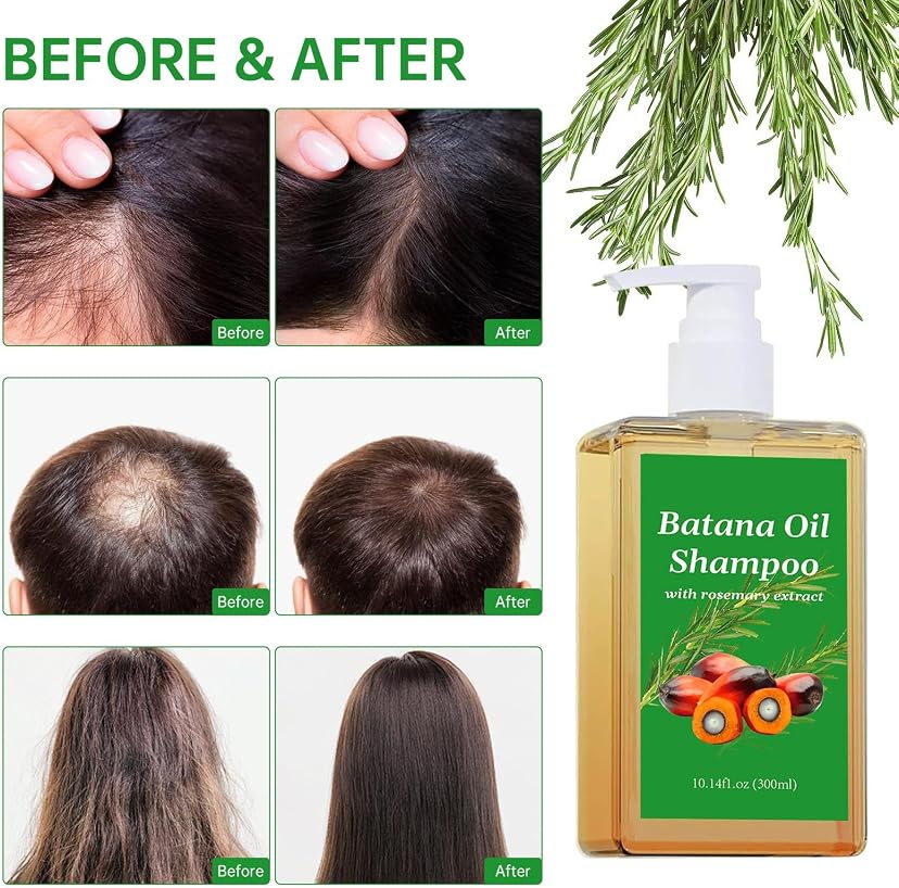 Batana Hair Oil Shampoo with Rosemary Extract (Pack of 2)