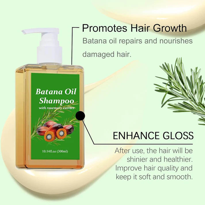 Batana Hair Oil Shampoo with Rosemary Extract (Pack of 2)