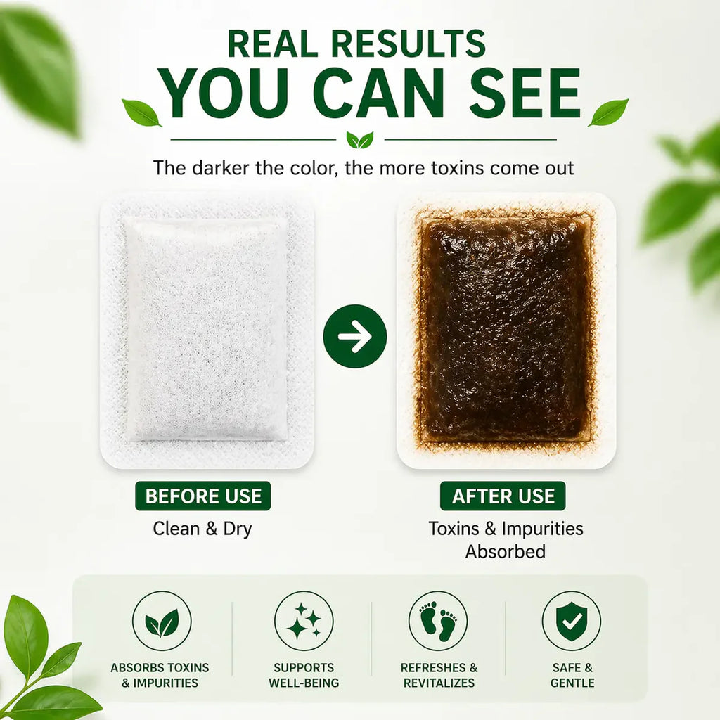 100% Herbal & Gentle Detox Foot Patches (Buy 1 Get 1 Free)