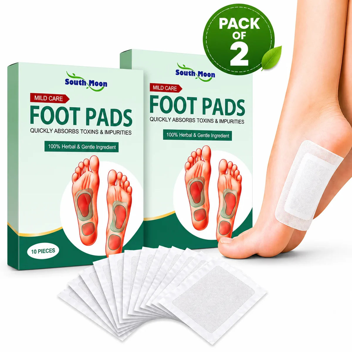 100% Herbal & Gentle Detox Foot Patches (Buy 1 Get 1 Free)