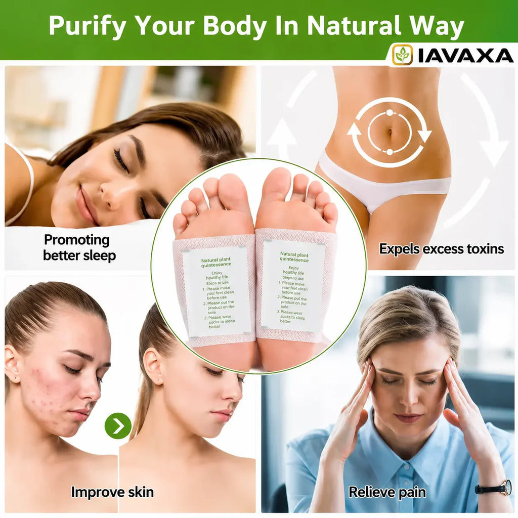 100% Herbal & Gentle Detox Foot Patches (Buy 1 Get 1 Free)