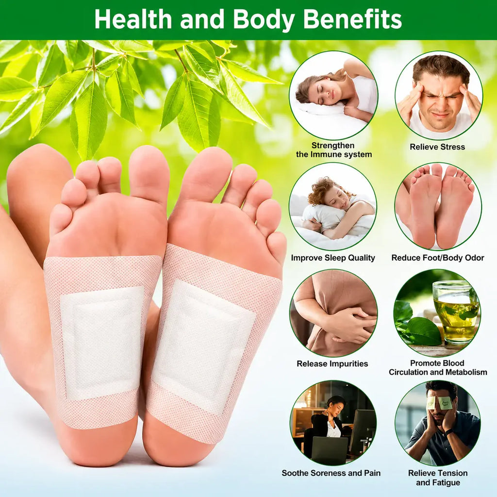 100% Herbal & Gentle Detox Foot Patches (Buy 1 Get 1 Free)