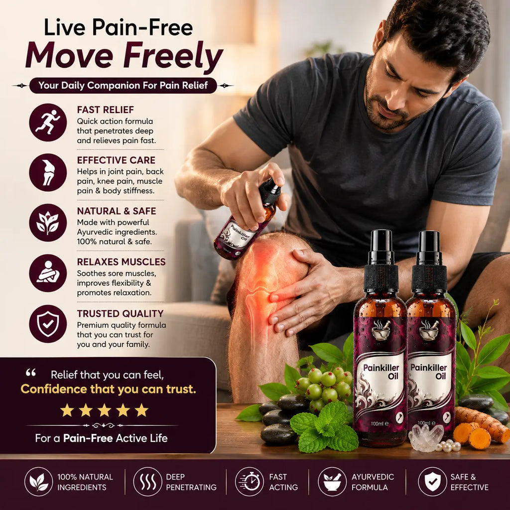 PACK OF 2 Pain Relief Massage Oil – Joint & Back Comfort
