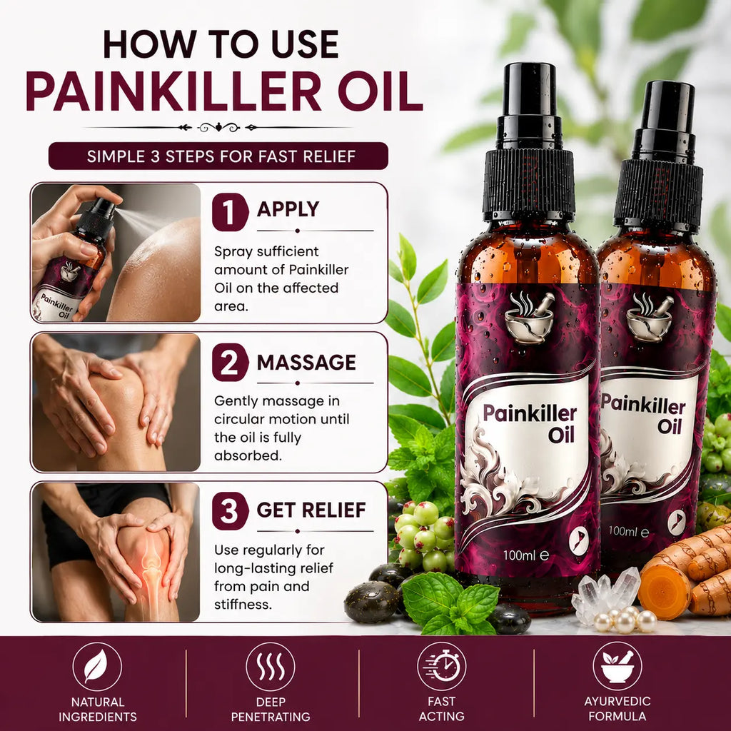 PACK OF 2 Pain Relief Massage Oil – Joint & Back Comfort