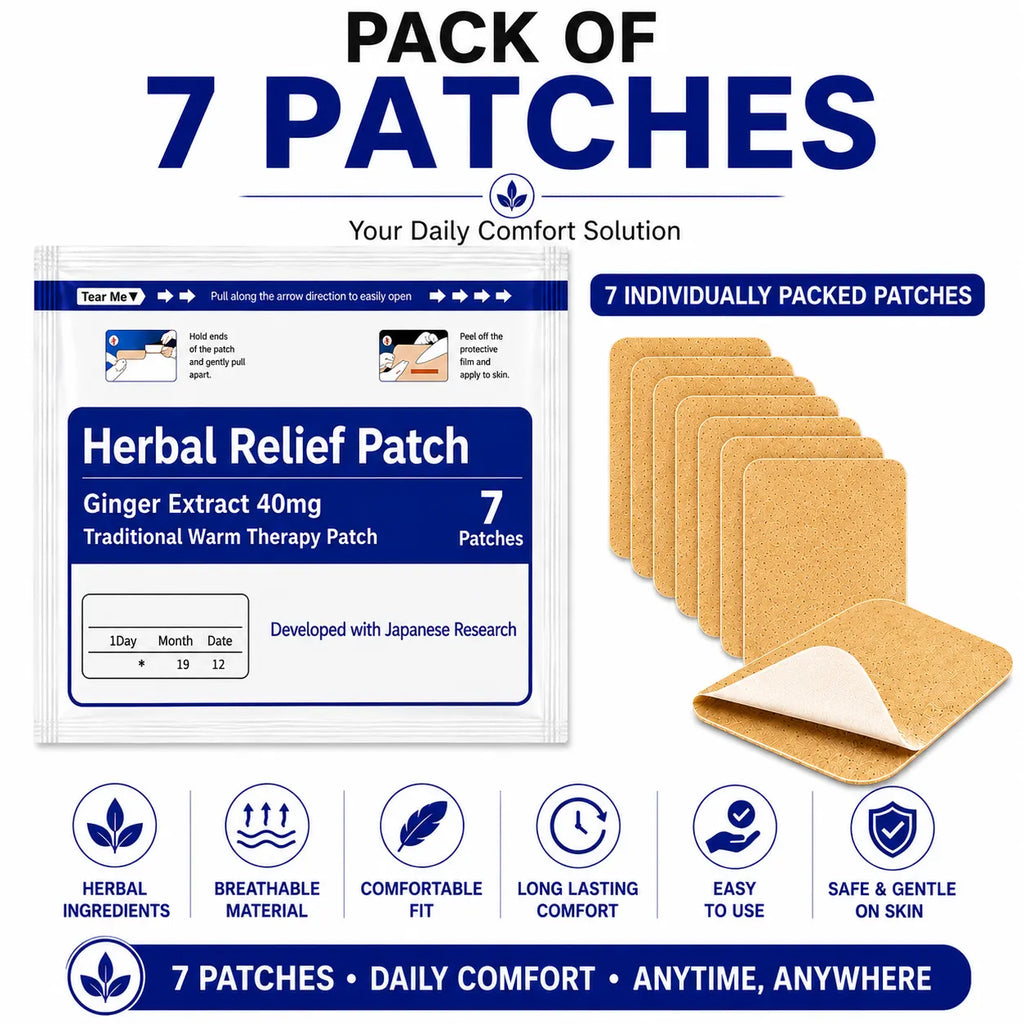 Herbal Pain Relief Patches – Knee, Back & Muscle Support