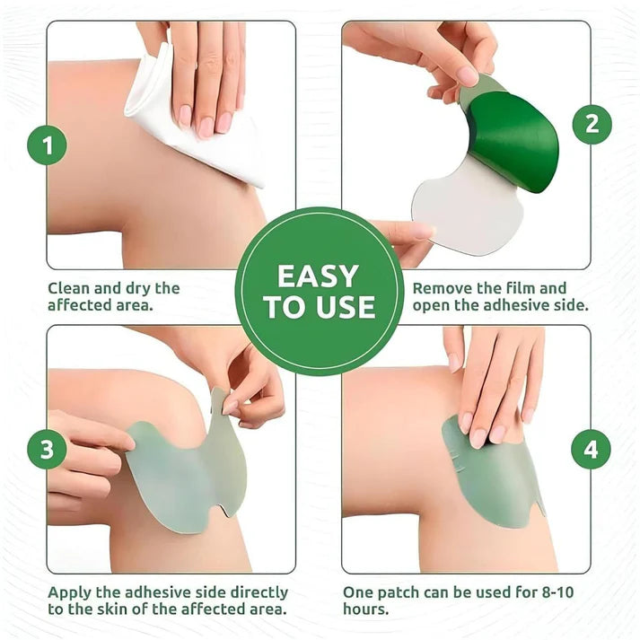 Herbal Knee Relief Patches – Fast Comfort Support (10 Pieces)