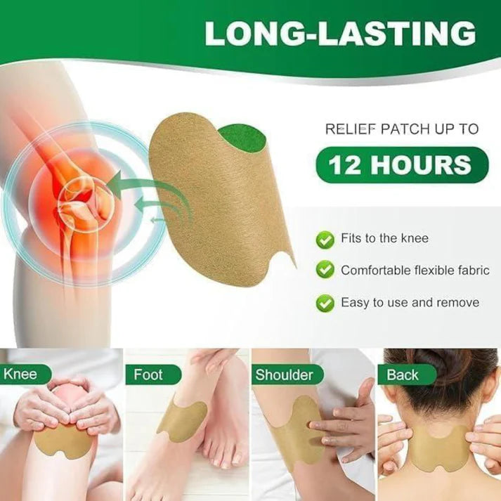 Herbal Knee Relief Patches – Fast Comfort Support (10 Pieces)